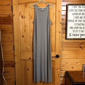 NWOT grey maxi dress